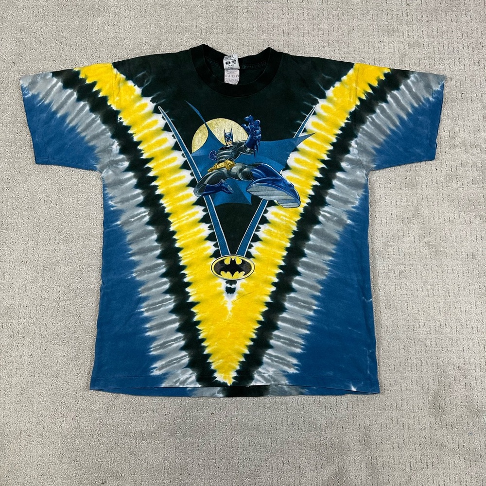Vintage Batman Tie dye Six Flags T-shirt
